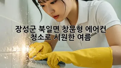 장성군 북일면, 창문형 에어컨 청소로 시원한 여름 😎